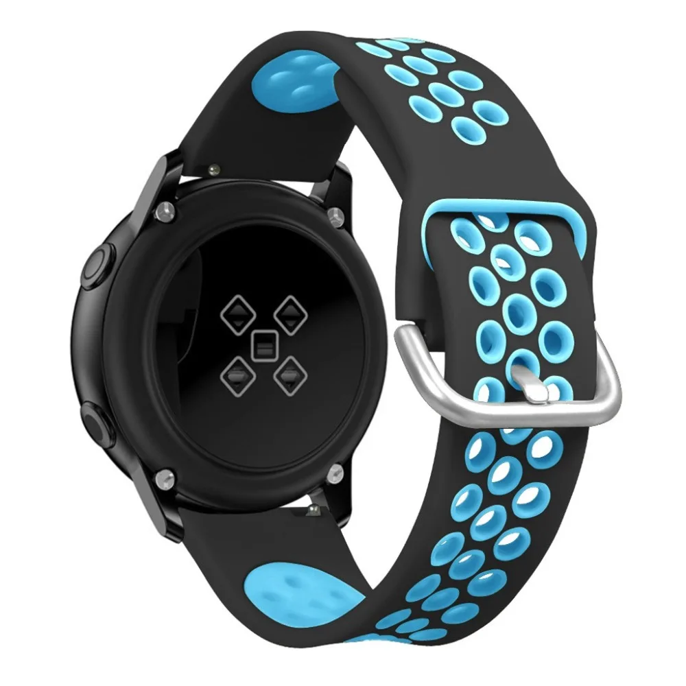 Силиконовый ремешок для часов samsung Galaxy Watch 42 мм/часы Active 40 мм ремешки для часов Мягкая замена ремешок для часов 2019 новое поступление