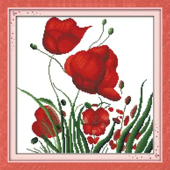 

Fly in dance european style home decor Chinese printing cross-stitch embroidery knit suit printed on canvas diy DMC 14CT flowers