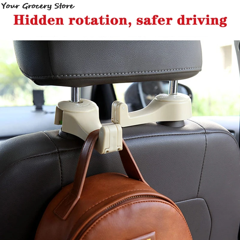 Universal Car Headrest Hooks With Phone Holder Backseat For IPhone Samsung Huawei Support Mobile Back Seat Kid Clip Stand Mount car mount phone holder