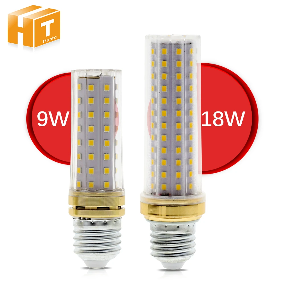 

LED Corn Bulb AC86-265V E27 9W 80LEDs 18W 129LEDs High Brightness No Flicker Energy Saving Lighting LED Bulb Light.