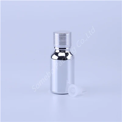 Screw on cap 15ML 500 шт пустые флаконы для духов, флаконы для жидких духов, контейнеры для макияжа, многоразовая посылка, серебряные флаконы для эфирных масел, 5-100 мл - Цвет: Screw on cap 15ML