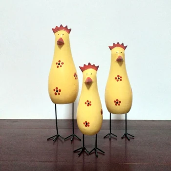 

SET CREATIVE MISCELLANEOUS JAPANESE STYLE WOODEN CHICKEN WINE CABINET DECORATION LIVING ROOM CABINET HAND-PAIN SCULPTURES ROOM