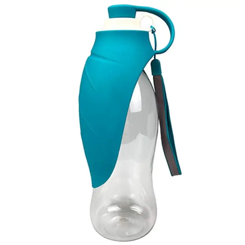 Portable Pet Dog Water Bottle For Small Large Dogs Travel Puppy Cat Drinking Bowl Outdoor Pet Water Dispenser Feeder Pet Product - Цвет: Синий