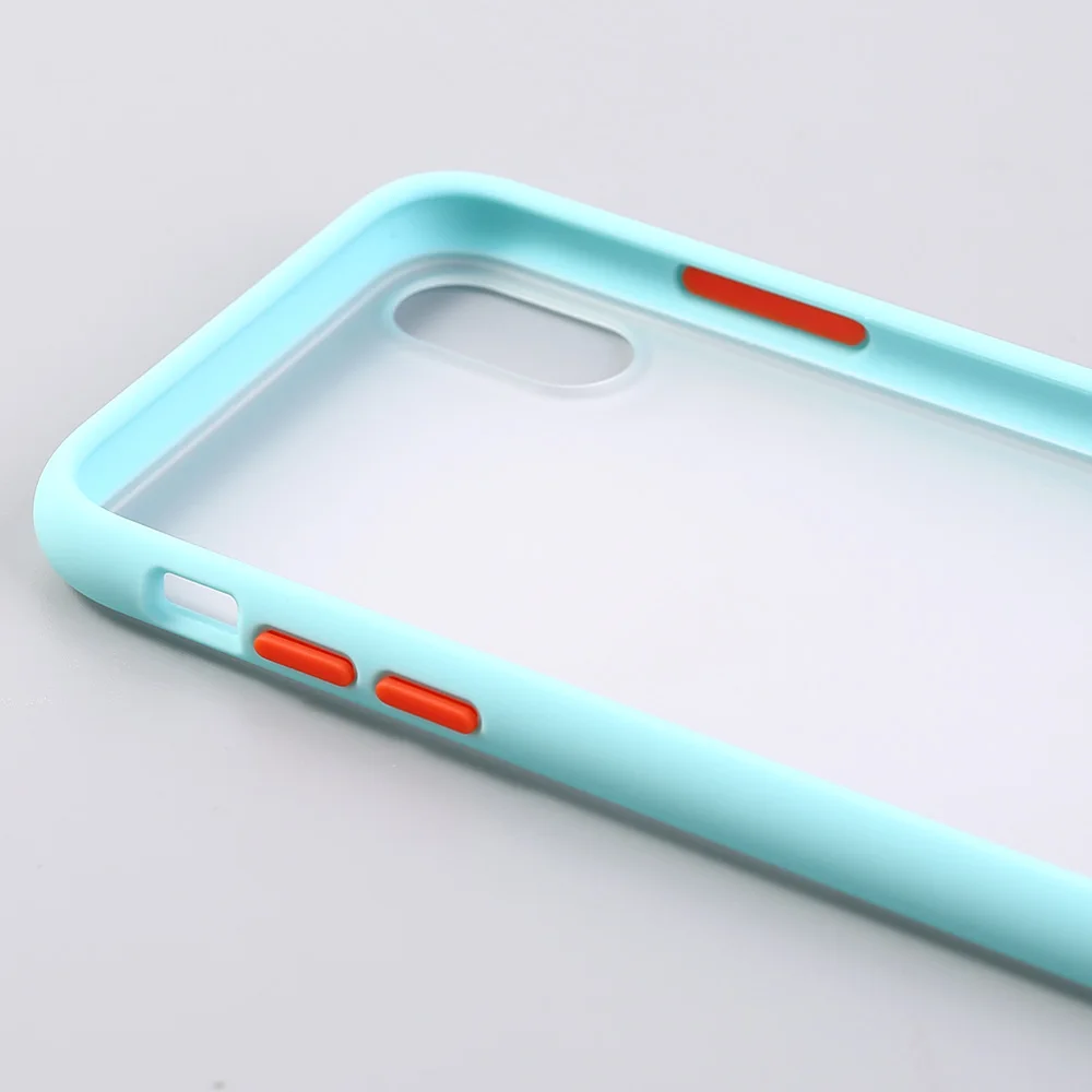 Бампер чехол для телефона для iPhone 11 Pro Max X XR XS Max 7 8 6 6S Plus роскошный контрастный цвет рамка Матовый Жесткий Чехол для iPhone 11