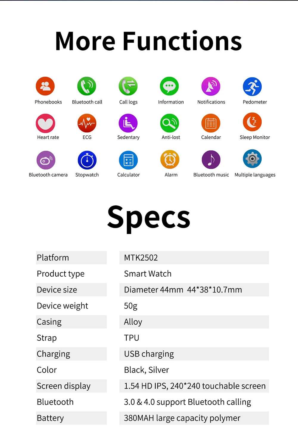 Смарт-часы для Android и iOS Телефон IP68 Водонепроницаемый Фитнес-трекер часы с шагомером пульсометр трекер сна