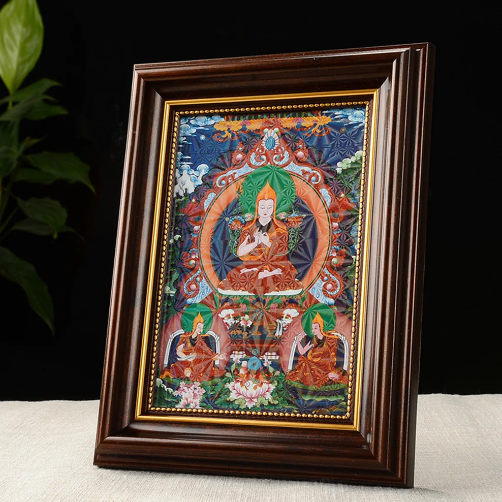 

Tibet Thangka Frame Paintings Ornaments Imitating Nepalese Sakyamuni Medicine Buddha Statue Wall Decoration Paintings Home Decor