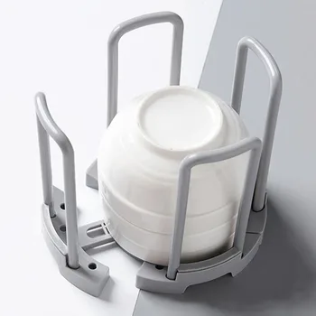 

Kitchen Organizer Pot Lid Rack Spoon Plate Holder Shelf Drying Cooking Dish Tray Rack Stand Kitchen Accessories Home Storage