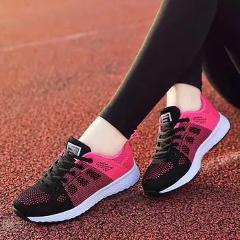 

Sneakers women shoes flats 2020 fashion casual ladies shoes lace-Up mesh breathable Sneakers woman running shoe Zapatillas Mujer