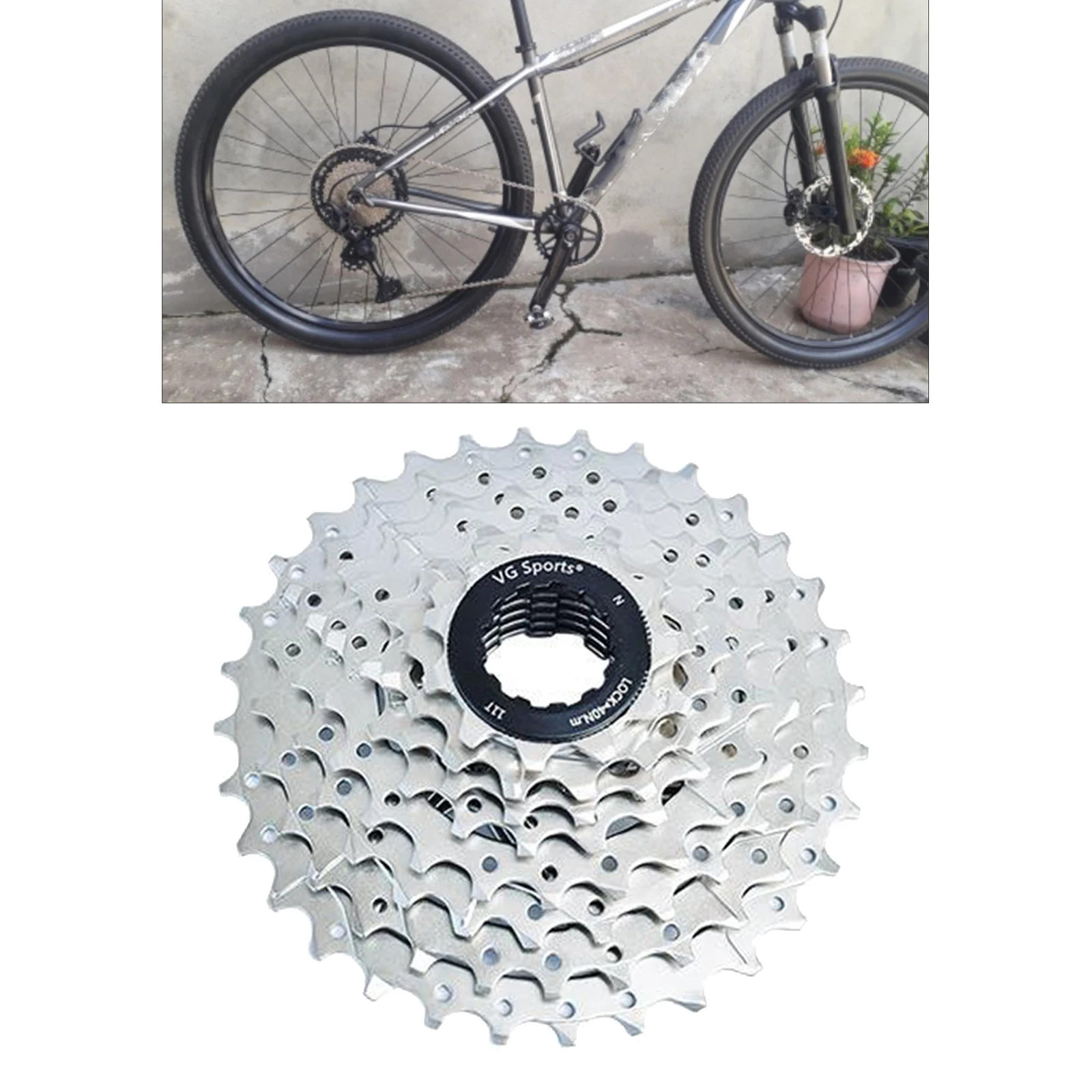 Bike Freewheel 8 9 10 Speeds 11-25T/46T Teeth Steel Solid Flywheel Sprocket Replacement Mountain Road Bicycle Cog Fix Component