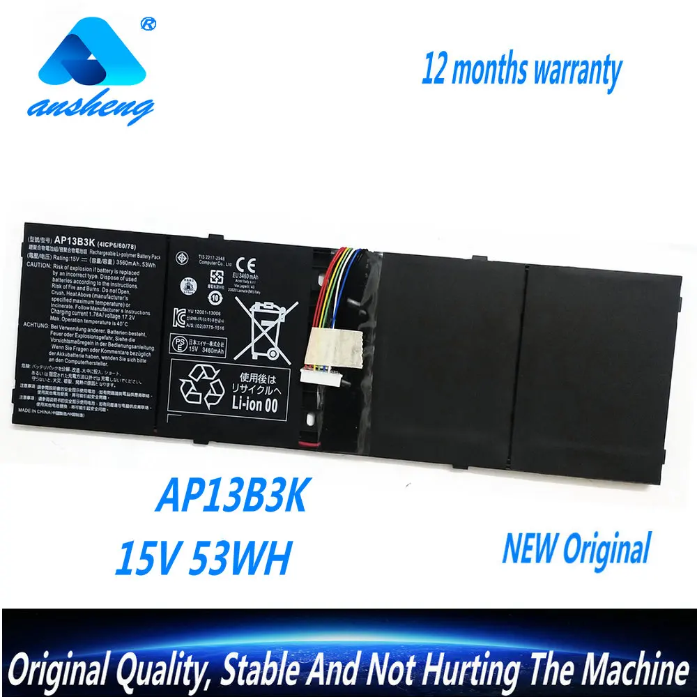 

Подлинная аккумуляторная батарея AP13B3K для ноутбука Acer Aspire V5 R7