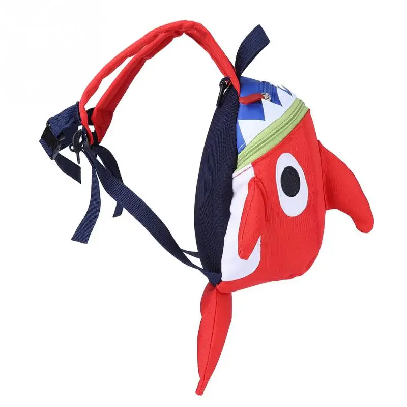 Милый детский школьный рюкзак с изображением акулы, рюкзак для малышей с поводком для девочек и мальчиков, школьный рюкзак для учебы и прогулок, mochila escolar