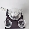 Globe Antique Whiskey Wine bottle Brandy Dispenser With Wood Stand Home Bar  5