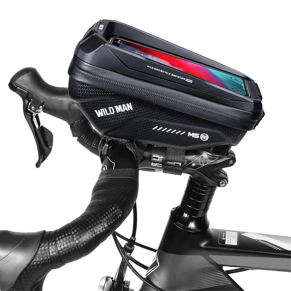 

Bike Phone Holder Sensitive Touch Screen Frame Bag Sun-Blocking Top Tube Bag Waterproof For 6.7 Inch Phone Cycling Accessories