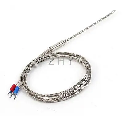 

K Type 3mmx100mmx1500mm 0-1100 Degree Celsius Thermocouple Probe Sensors