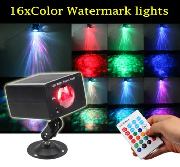 

Remote Control Ocean Wave Projector Stage Light Dj Disco Party Laser Light Auto Sound Control Christmas KTV Romantic Lamp Gift