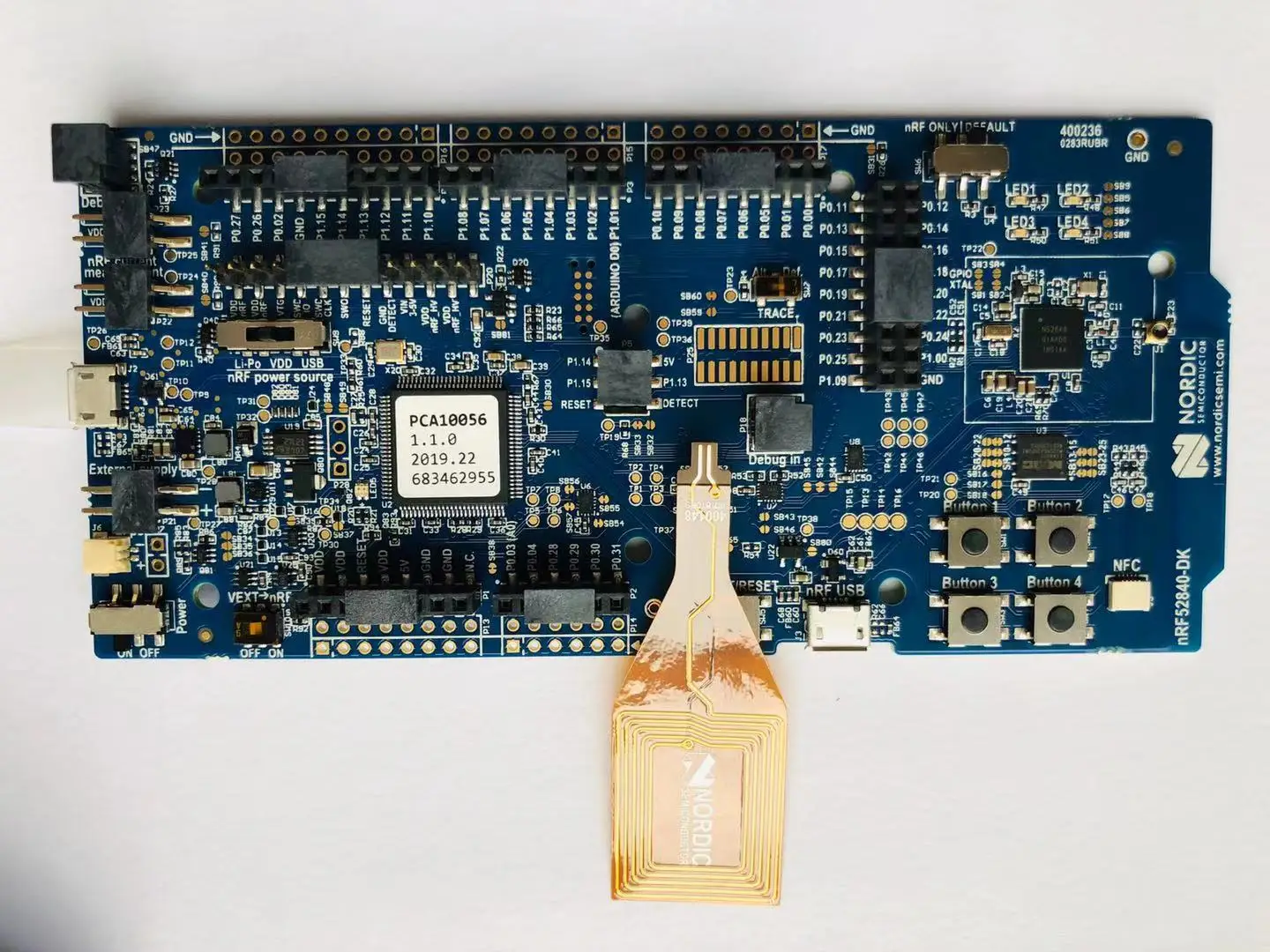 Placa de Desenvolvimento Bluetooth 5 Nordic Nrf52840-dk Kit dk Pca10056