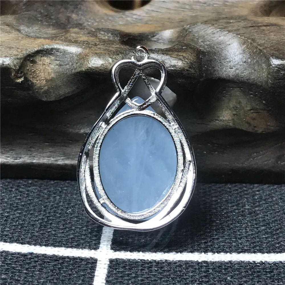 Natural Blue Aquamarine Pendant (4)