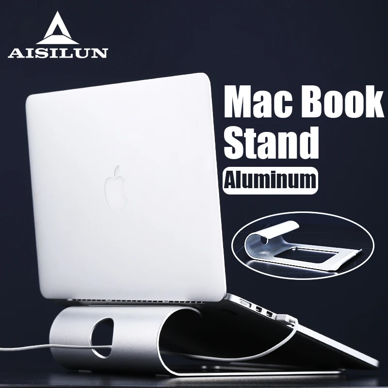 Подставка для ноутбука алюминиевый держатель планшета для Macbook Air Pro Retina 11, 12, 13, 15 дюймов ноутбук док-станция крепление аксессуары колыбели б...