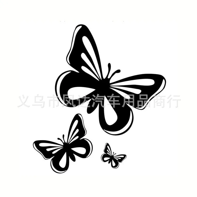 Y234 напрямую от производителя продажи AliExpress желаю Лидер продаж бабочка автомобиля Стикеры царапин Клейкая Бумажная машинка искусство латте
