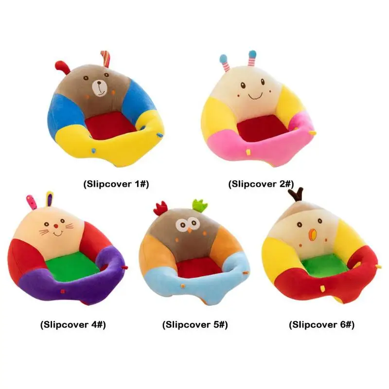 Baby Seats Cartoon Animal Plush Filler Cushion Sofa Infants Car Travel Sit Feeding Support for Children Sit Trainer Dropshipping