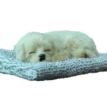 Щенок собака домашний питомец кокер прекрасный игрушечное Животное Плюшевые спящие собаки со звуком идеальный подарок на день рождения кукольные украшения