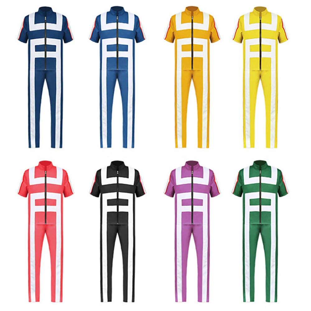 

Men Woman My Hero Academy Cospaly Costumes Boku No Hero Academia Gym Jumpsuit Halloween Todoroki Shouto Anime Cosplay Costume
