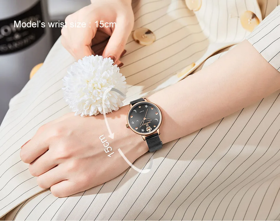 NAVIFORCE Top Brand Luxury Women's Watches Fashion Simple Stylish Stainless Steel Bracelet Ladies Watch Relogio Feminino Gifts (4)