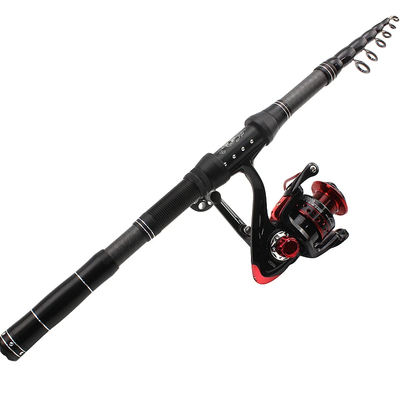 

2In1 Fishing Rod Reel Combo Set Telescopic Portable Spinning Rod and Spinning Reels for Ice Winter Fishing