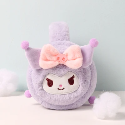 Sanrio Stuffed My Melody Cinnamoroll Kt Cat Kuromi Plush Antifreeze Headband Earcapwinter Plush Earmuffs Kawaii Soft Ear Warmer