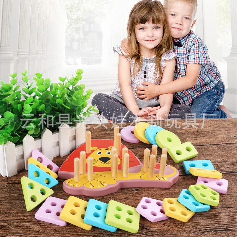 Деревянный детский чехол с колонной для детей 3-6 лет, чехол с изображением Льва из мультфильма