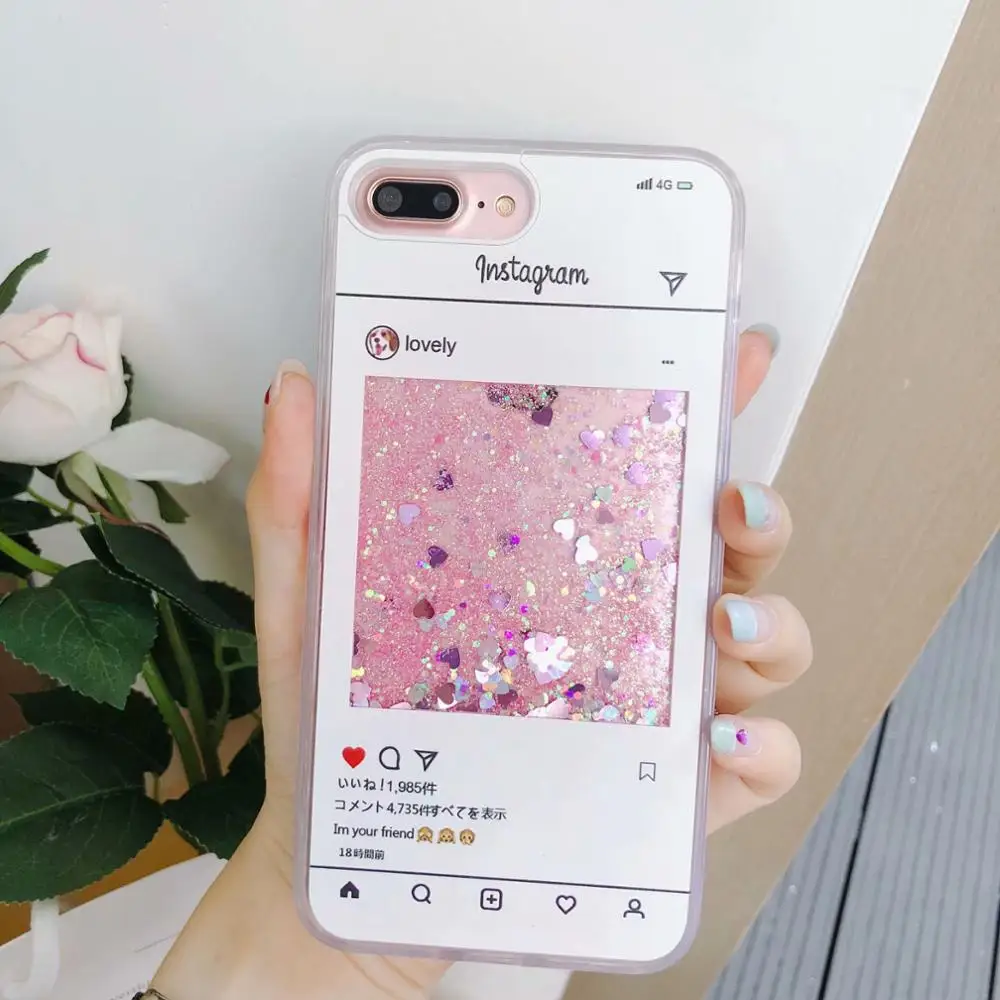 Чехол с блестками для iPhone 11, чехол с динамическим жидким зыбучим песком для iPhone 6, 7, 8 Plus, 10, 11 Pro Max, XR, чехол для телефона