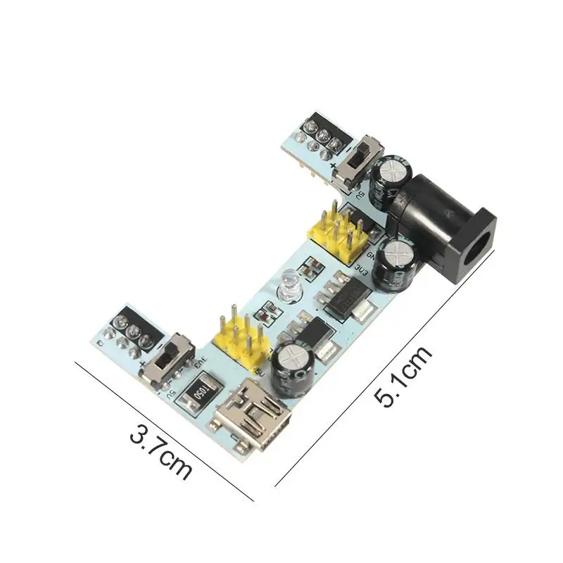 Модуль питания для Arduino Nano макетная плата без припоя MB102 3 В 5 белая/черная