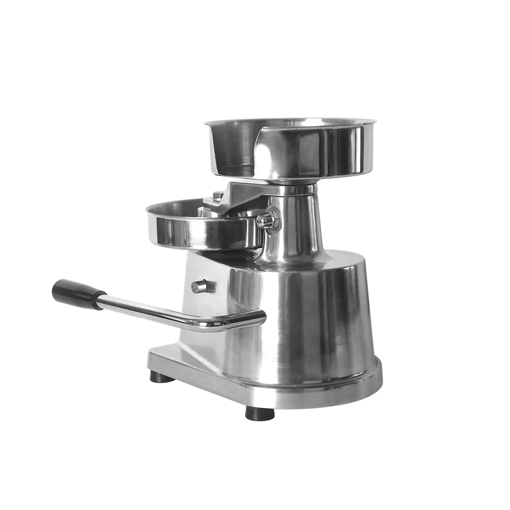 Stainless Steel Burger Press Machine Manual Push Meat Pie Professional Cutlet Maker Commercial Kitchen Tool