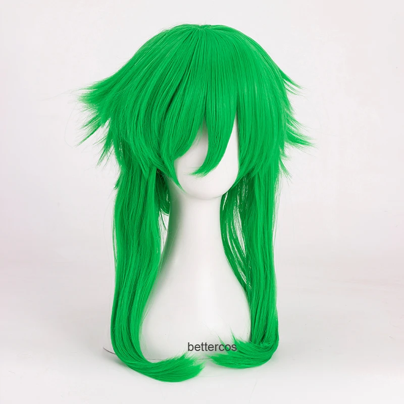 Фото VOCALOID Megpoid Gumi парик для косплея анти-Алиса трава зеленый термостойкий синтетический волос парик + шапочка парик №2