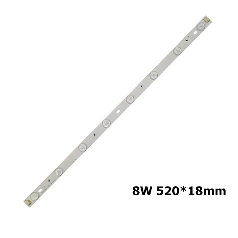 5-20pcs 4W 6W 8W 고휘도 2835 LED 바 조명 LED 튜브 화이트/따뜻한 화이트 천장 조명 60도 광학 렌즈