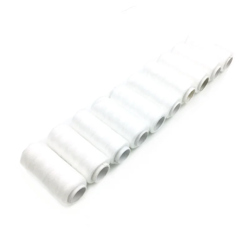 10pcs White 10 шт./компл. высокого качества 40 S/2 швейная нить для машинного вышивания 200 ярдов/катушка товары для дома - Цвет: 10pcs White