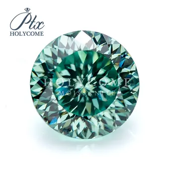 

2020 New product hot sale GREEN 100 facets cut 5mm synthetic moissanite rings diamond Серьги кольцо браслет кольца браслеты