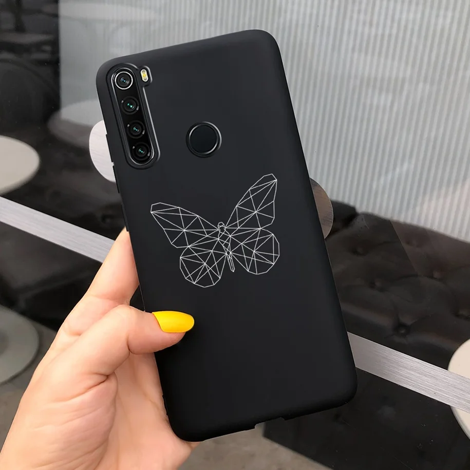 xiaomi leather case color Redmi Note 8 Ốp Lưng Điện Thoại Dễ Thương Mèo Hoạt Hình Ốp Lưng Dành Cho Xiaomi Redmi Note 8 Pro Trường Hợp Note8 8 T 8Pro 8 T Silicone Mềm Coque xiaomi leather case chain Cases For Xiaomi