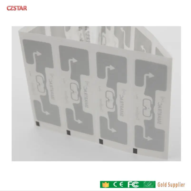 Бирка smartrac dogbone с большим радиусом действия rfid Метка impinj monza r6 epc gen2 uhf влажная
