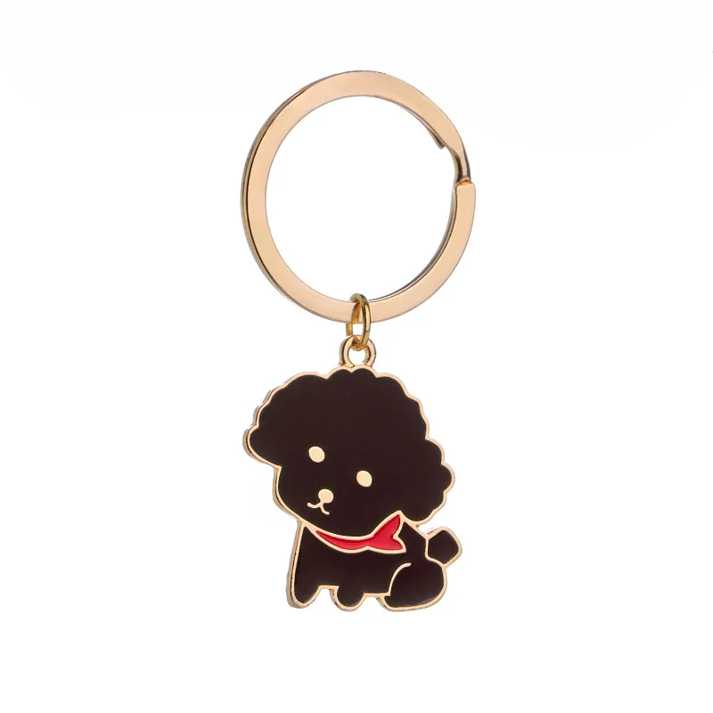 

Fashionable and simple key ring multiple pet dog cute keychain gifts for men ins style boyfriend gift alloy