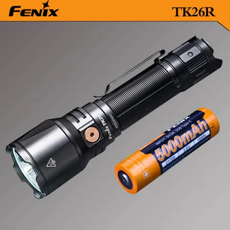 Уличный фонарик Fenix TK26R с длинным радиусом действия и зарядкой от Type c 3500