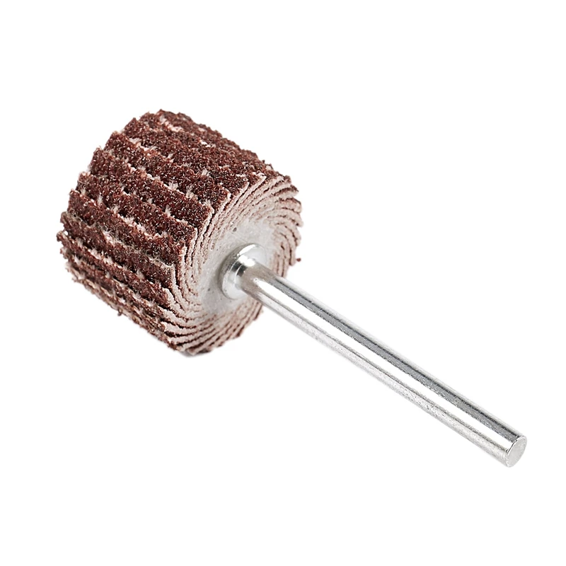 50Pcs Shank Mounted Flap Wheels with 1/8 Inch Mandre0.4Inch X0.4 Inch Abrasive Flap Drum,Abrasive Sanding Wheel Polishing Buffin