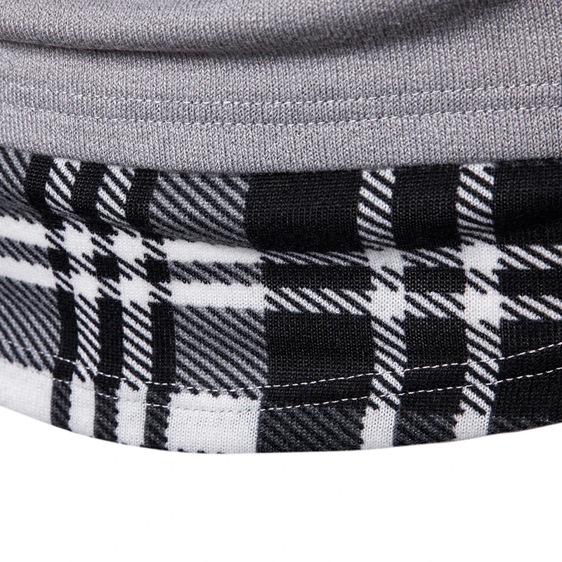 Pull Homme осенний брендовый мужской свитер с высоким воротником клетчатый пуловер в стиле пэчворк облегающий трикотажный мужской Рождественский свитер уличная одежда