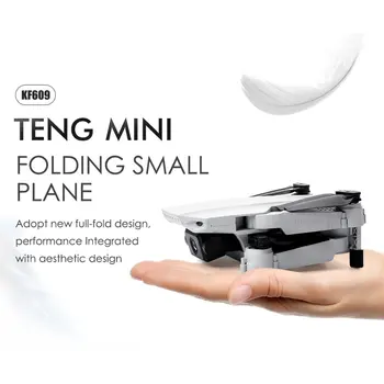 

KF609 4K HD Camera RC Mini Foldable Drone with WIFI FPV Selfie Optical Flow Stable Height Fly Quadcopter RC Helicopter Toy