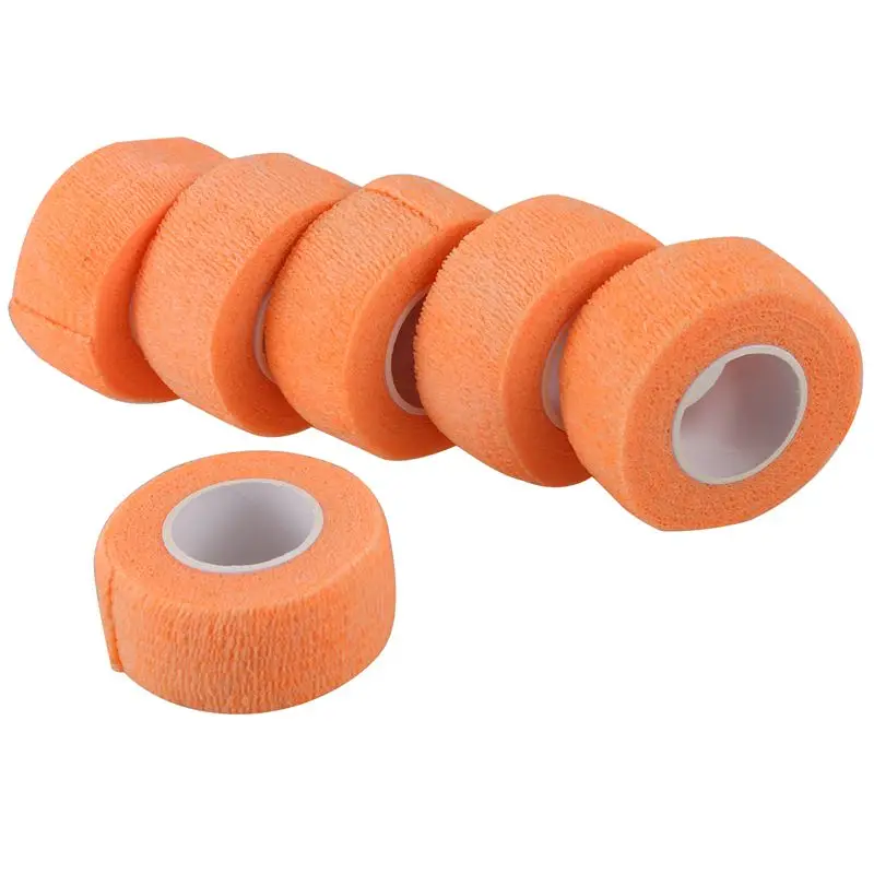 

6 PCS First Aid Medical Self-Adhesive Elastic Bandage Gauze Tape (Orange, 2.5cm)