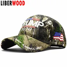 LIBERWOOD Trump,, шапка, сохраняющая американскую великую перевыборку, кепка с флагом США, Повседневная бейсбольная кепка с лесными джунглями, Кепка для мужчин, шапки для папы