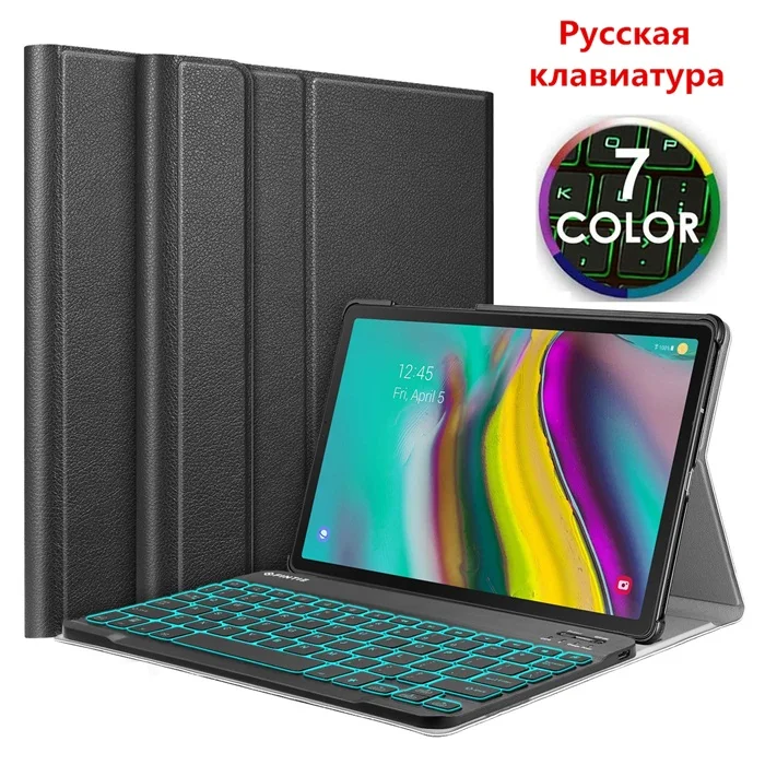 t510-RU-backlit Русский Испанский Арабский чехол с клавиатурой для Samsung Galaxy Tab A 10,1 SM-T510 SM-T515 Тонкий чехол-подставка для Tab T510 10,1 - Цвет: t510-RU-backlit