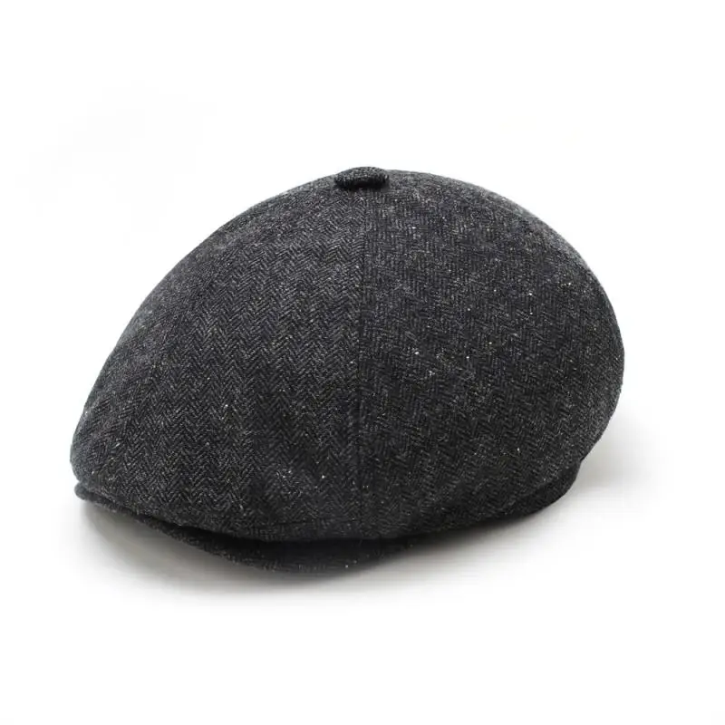 Newsboy  Beret Baker Boy  Mens Hat  Fashion Warm Elastic Flat Cap Mens Gatsby Hat mens leather beret hats