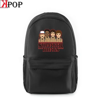 

za Backpack Stranger Things Multifunction Fashion Large Capacity Print Shoulder Bag Leisure Travel Bag Student