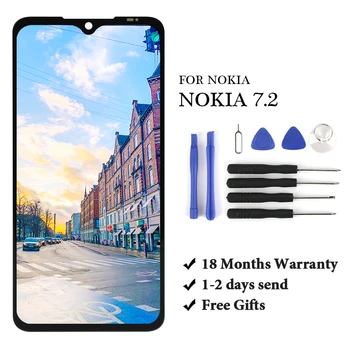 

100% Good quality for Nokia 7.2 lcd screen test before send no dead pixel assembly replacement with black color